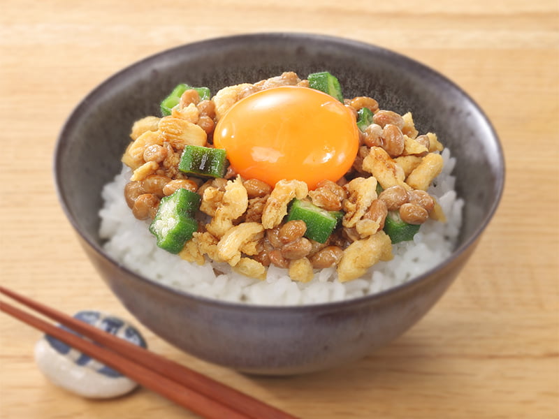 サクサク納豆ごはん